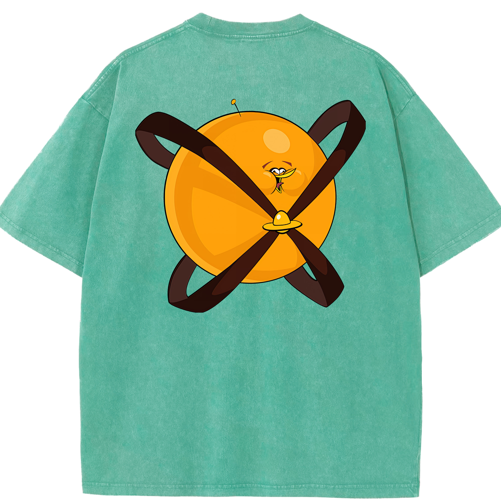 （画像用） Angry Birds アングリーバード 綿100% ヴィンテージ風 半袖Tシャツ（背面プリント）